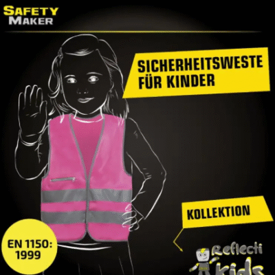 Safety vests, safety vest children 3-6 years pink EN tested - Wholesale Liquidation Pallets | Pallet liquidations near me